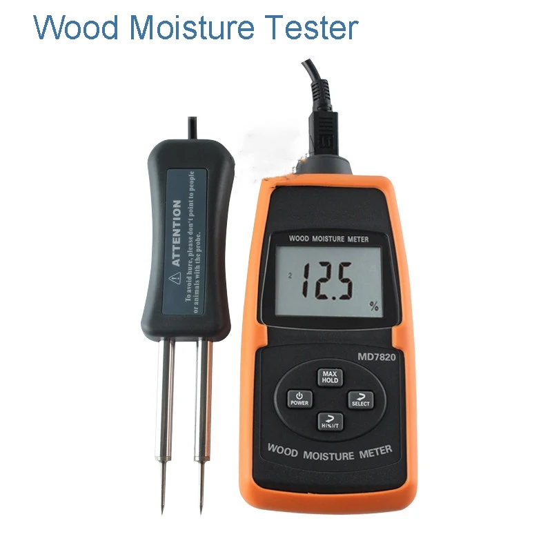

MD7820 Wood Moisture Test Instrument Long Needle Moisture Content Moisture Measurement Wood Hygrometer Long Needle New