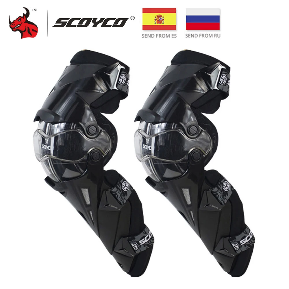 Mejor vendedor  SCOYCO-rodilleras de motocicleta CE, equipo de seguridad para Motocross, protección de motocicleta ZJm6QBkl