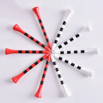 

100 Pcs 7cm Bamboo Stripe Grain Golf Tees Golf Mat Tees for Indoor Outdoor Practice Accessories Supplies (Random Color)