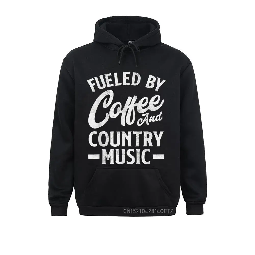 

Designer Men's Sweatshirts Fueled By Coffee And Country Music Funny Country Music Lover Chic Hoodies Long Sleeve Hoods Europe