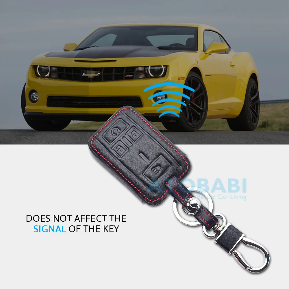Кожаный чехол для ключей автомобиля GMC Sierra Canyon Chevrolet Colorado Silverado Smart Keyless