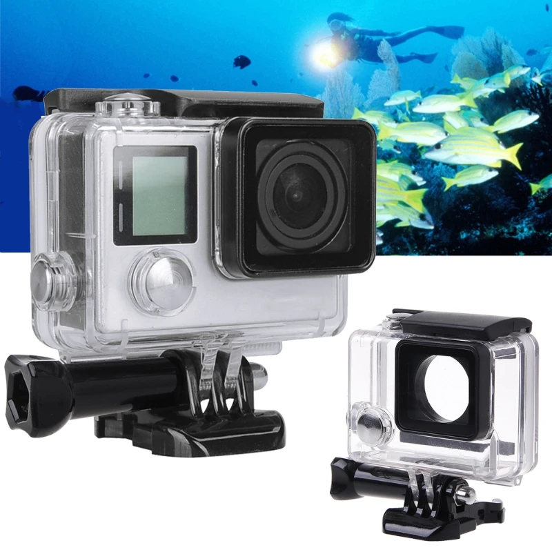 Новый водонепроницаемый защитный чехол для подводной съемки GoPro Hero 4|Чехлы