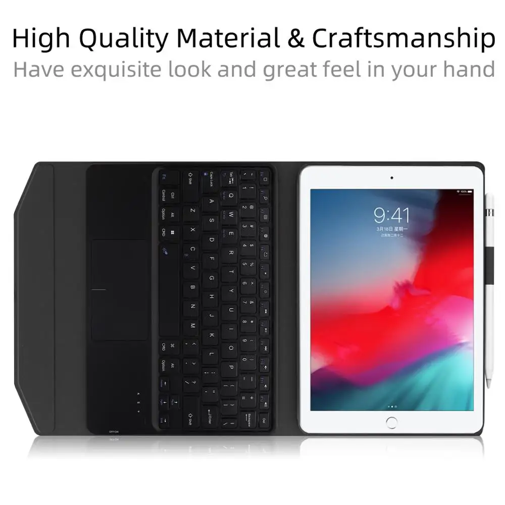Чехол-клавиатура с сенсорной панелью для iPad 9,7 Air 3 10,5 Pro 11 mini 5 7,9 дюймов чехол-клавиатура для мыши для iPad 7th 10,2 клавиатура