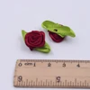 50pcs Mini Satin Ribbon Flowers Silk Rose Head Ribbon DIY Wedding Bow Appliques Crafts Sewing Clothing Accessories Decorations ► Photo 2/6