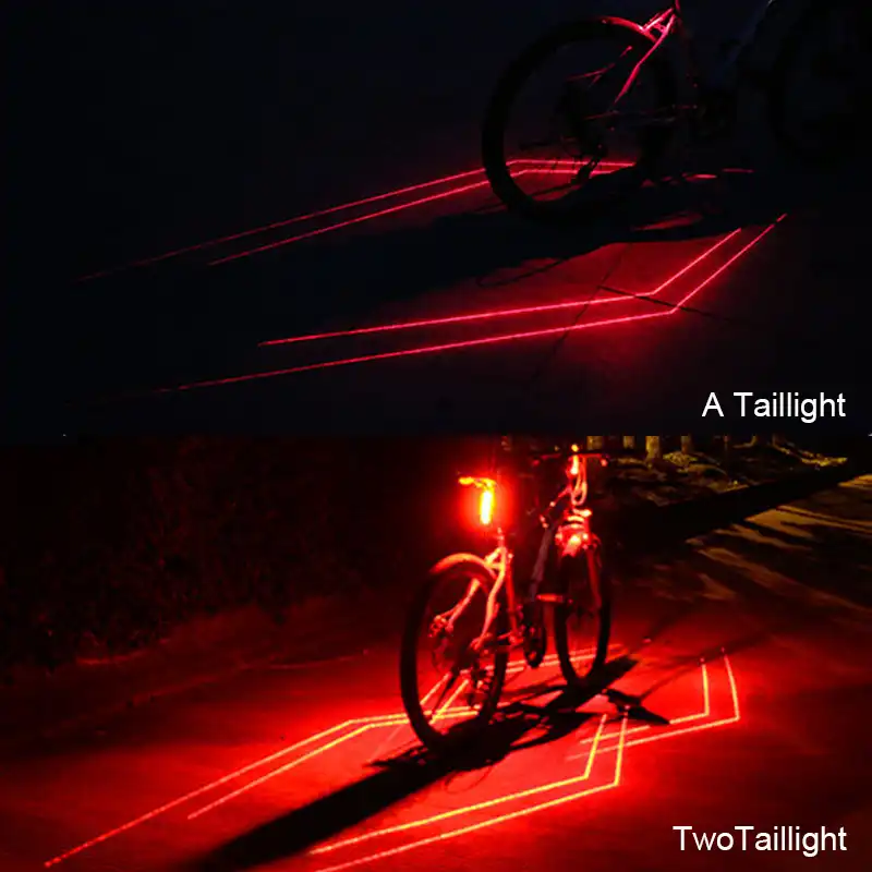 折りたたみレーザーledの自転車リアライトipx5防水安全警告自転車テールライトusb充電サイクリングアクセサリーライト Bicycle Light Aliexpress