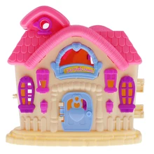 Случайный цвет куклы игрушка вилла дом для Барби куклы мебель аксессуары ребенок ролевые игрушки Рождество Дети Коллекция подарков на день рождения