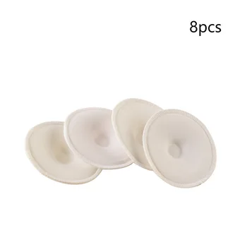 

8pcs Soft Nursing Reusable Durable Comfortable Cloth Leak Proof Ultra Thin Breast Pad Maternal Washable Milk Convenient