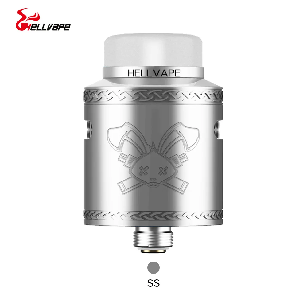 Hellvape Dead Rabbit V2 RDA 24 мм Диаметр с BF squonk 510 pin коробка мод атомайзер против Dead Rabbit SQ RDA vape танк - Цвет: silver