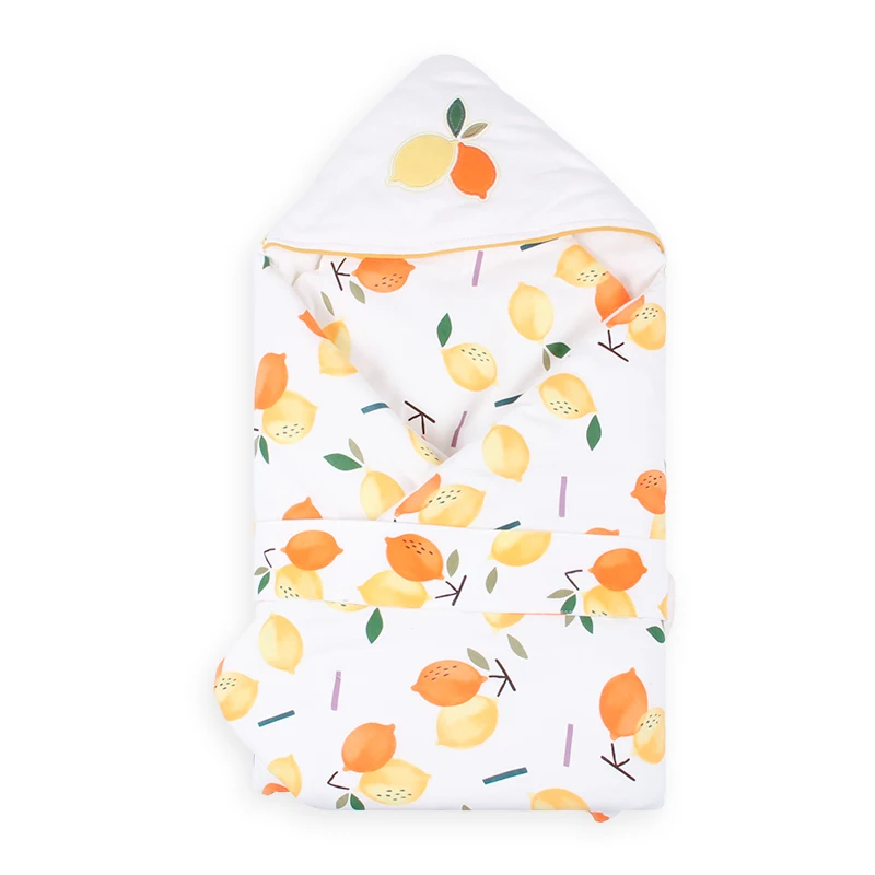 Baby Hooded Blanket Newborn Baby Care Wrap Blankets Cotton Thicken Swaddle Blankets for Stroller  85*85cm Autumn Winter