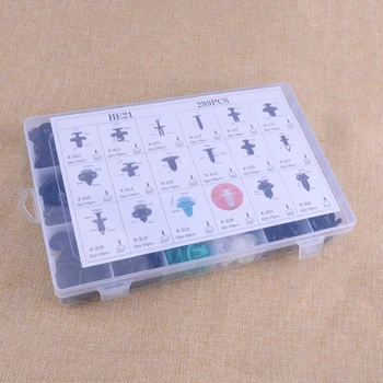 

Interior Fastener Clip Accessory 299pcs Set Retainer Assortment Automotive