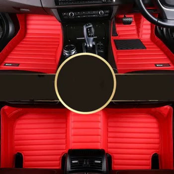 

Full Cover Waterproof Leather Coil Carpets Special Car Floor Mats for Right Left Steering Audi A3 A4L A6 A6L Q3 Q5 Q7...