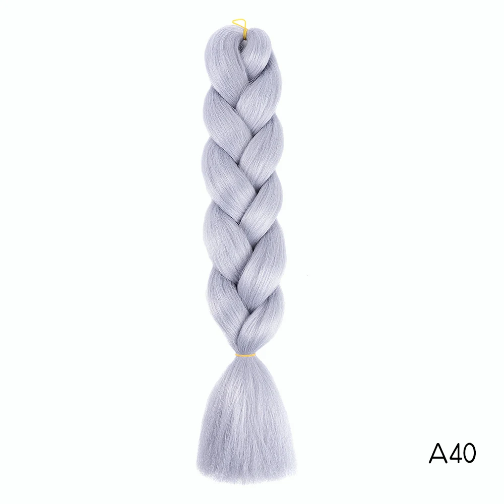 Канекалон плетение синтетические накладные волосы 100 г/упак. 24 дюйма Джамбо плетеные косы волос оплетка kanekalon - Цвет: #3