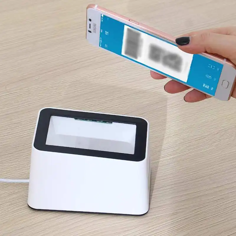 QR сканер штрих-кодов CMOS считыватель изображений для рабочего стола usb-сканер штрихкодов всенаправленный экран DC5V для магазинов супермаркетов
