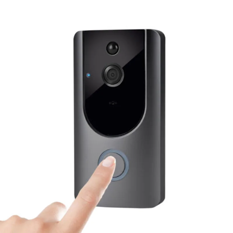 

Smart Wifi Doorbell Wireless HD Video Camera Ring Motion Detection Black+Gray