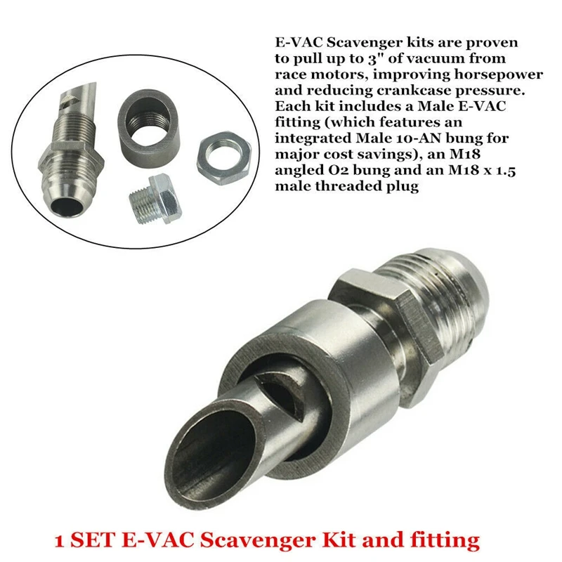 Универсальный Нержавеющая сталь E-Vac комплект scavenger включает в себя T304 е-Vac фитинг
