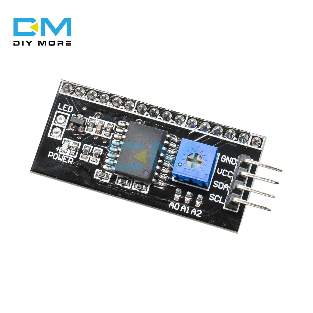 Detaille i2c DHT SPI Interface Carte Module pcf8574t pour Arduino 1602 LCD 20 w1g1