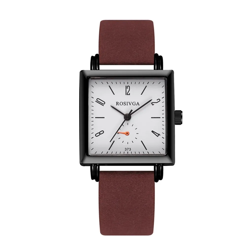 Bayan kol saati модные повседневные часы с квадратным циферблатом и ремешком темперамент простой черный корпус кварцевые мужские montre femme