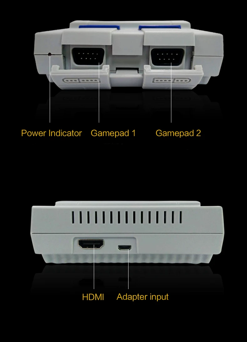 Новая супер мини 16 бит Встроенная 400 игровая консольная система с геймпадами ТВ видеоигры консоли AV/HDMI выход