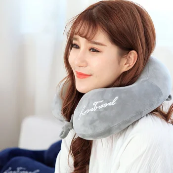 

New Soft U-shaped Pillow Travel Neck Protective Pillow Plane Scientific Posture Correction Sleeping Student Memory Pillow