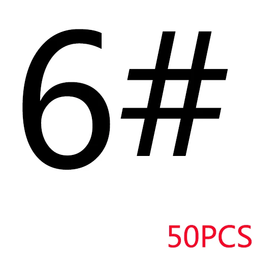 6 SIZE 50PCS Все для/рыболовный крючок для ловли карпа/снасти/аксессуары/предметы морской тройной нержавеющий рыболовный крючок набор тройных крючков морской - Цвет: 6 SIZE 50PCS