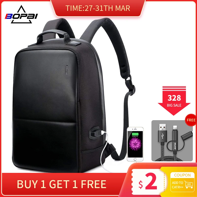 #Special Offers BOPAI рюкзак для ноутбука с защитой от кражи, USB зарядка, мужской кожаный рюкзак для путешествий, водонепроницаемый рюкзак для мужчин, школьная... #Special Offers BOPAI рюкзак для ноутбука с защитой от кражи, USB зарядка, мужской кожаный рюкзак для путешествий, водонепроницаемый рюкзак для мужчин, школьная...