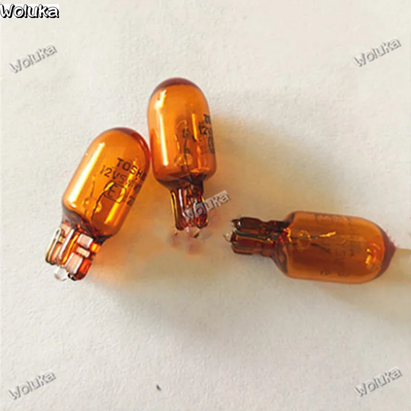 Toshiba автомобильная лампа 5WT10 желтый указатель поворота 12V листовая пластина маленький штекер светильник CD50 Q06