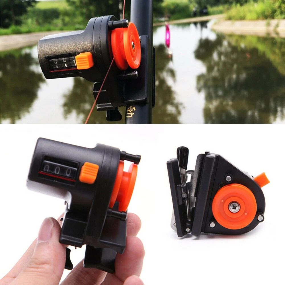 Ferramenta de Pesca Novo 6cm Pesca Linha Profundidade Finder Contador Enfrentar Comprimento Calibre Equipamento Ferramenta 2021 1 Pçs 0-999m 3 2021 novo 1 pçs 0-999m 6cm pesca
