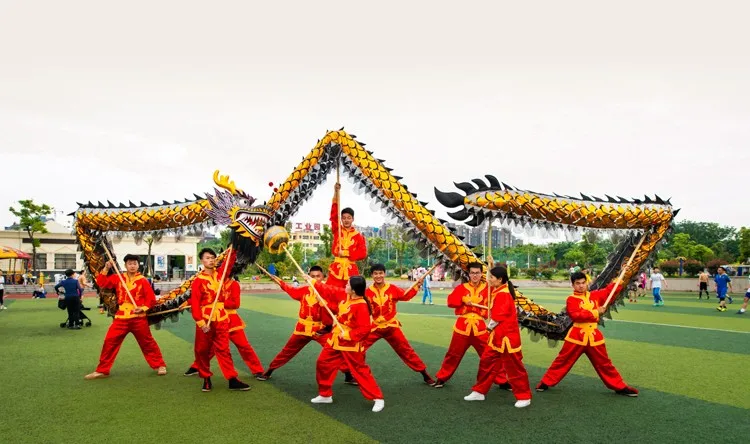 Китайский костюм для танцев с драконом год народный фестиваль костюм год танец дракона