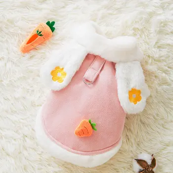 

Jacket Coat Cotton Dog Clothes Cartoon for Dogs Clothing Pet Outfits Cute Winter Thicker Yorkies Print Pink Girl Ropa Para Perro