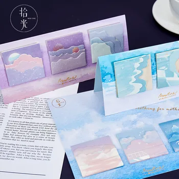 

60pcs Natural Scenery Pattern Post Note for N Times Practical Post Memo Sticky Notes Sticky Pad Post-it Note School Home Supply