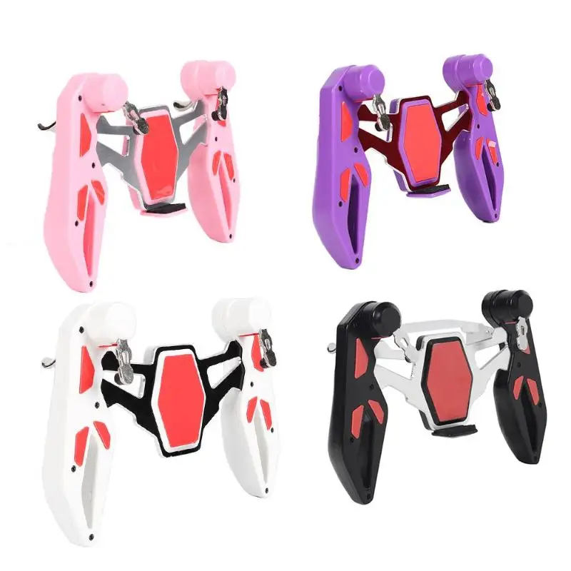  Peace Elite Four Finger PUBG Controller Gamepad Trigger Joystick for iOS Android Physical Pressure 
