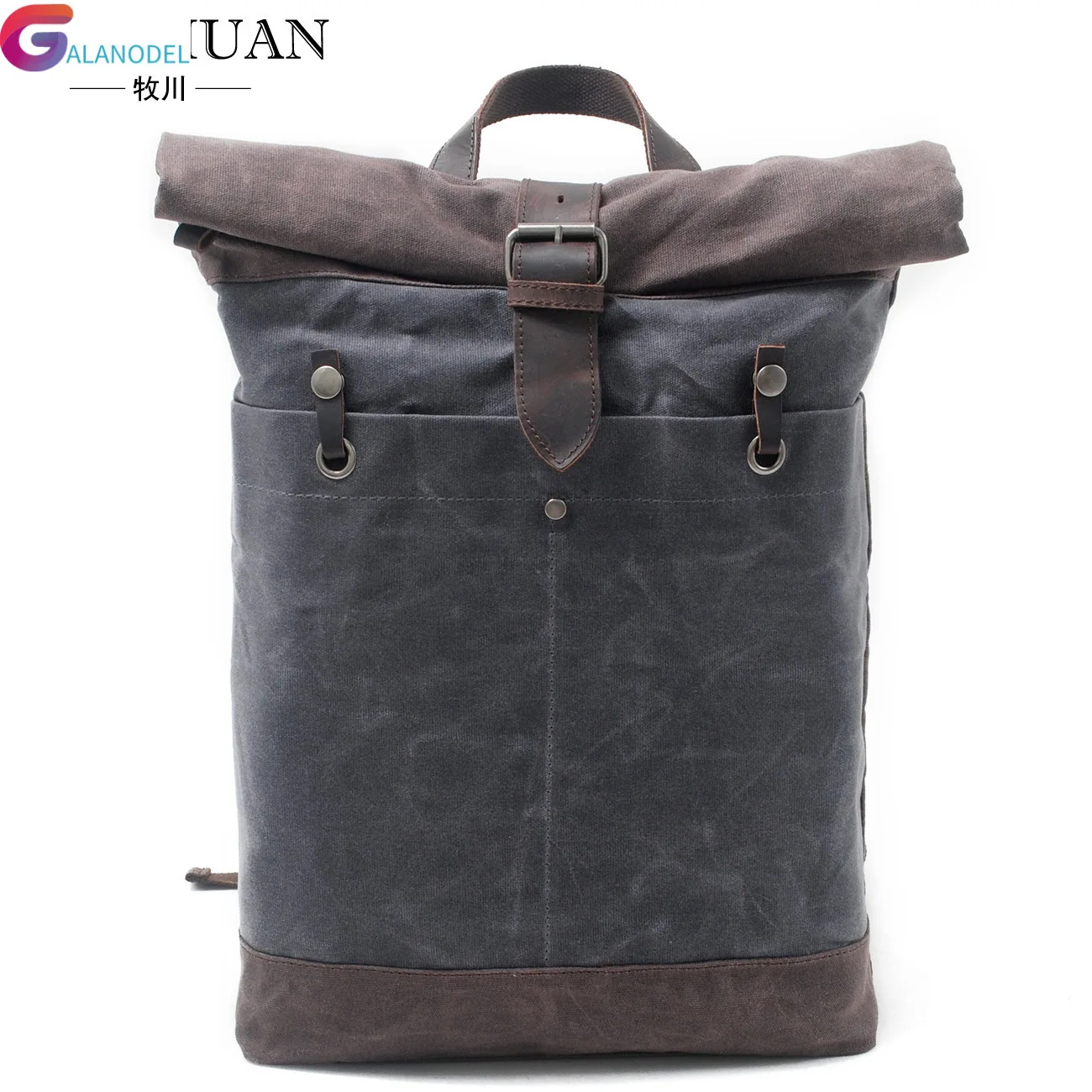 

GALANODEL Backpack Canvas Batik bag men's waterproof travel bag backpack