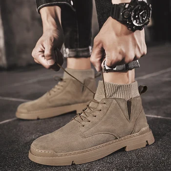 preço Botas De Tornozelo Boty Boty Men Goth Cowboy Casual Tornozelo Botas Vestido Vintage Coturno Masculino Superior Genuíno Sapatos De Verão Dos Homens De Borracha Alta