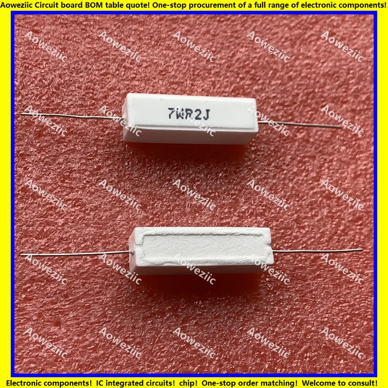 

10Pcs/Lot 7WR2J 7W0.2ΩJ RX27-1 SQP Horizontal Cement Resistance 7W0.2ohm 0.2RJ Ceramic Resistance Precision ±5% Power Resistance