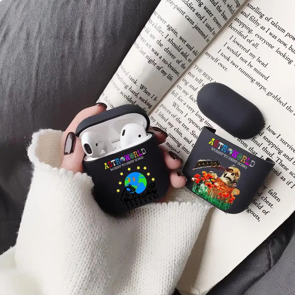 Чехол для наушников Apple iPhone черный матовый чехол AirPods Pro | Мобильные телефоны и