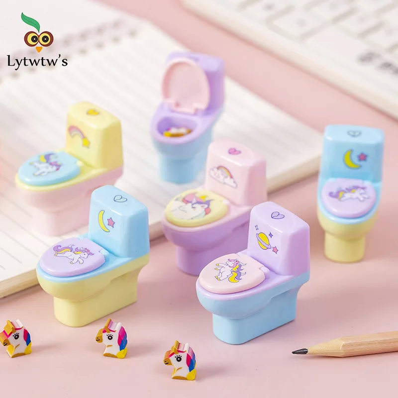 Pencil Sharpener With Eraser 1 Piece
