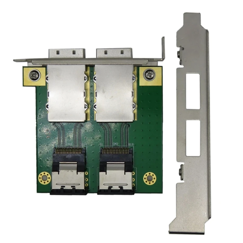 Dual Mini Pci Bracket Server Array Card Sas26p Sas-sff8087 to Sff9088 Placa Adaptadora Sas36p26p Sff8087-8088 - Imagem 6