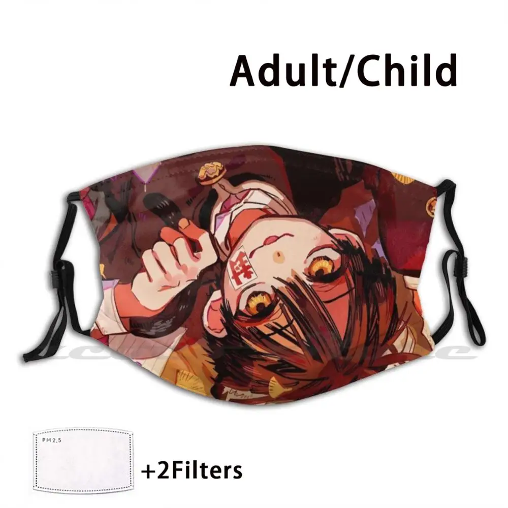 

Jibaku Shounen Hanako-Kun маска DIY моющийся фильтр Pm2.5 рот тренд аниме рукав японский Азия милый кавайный Харадзюку