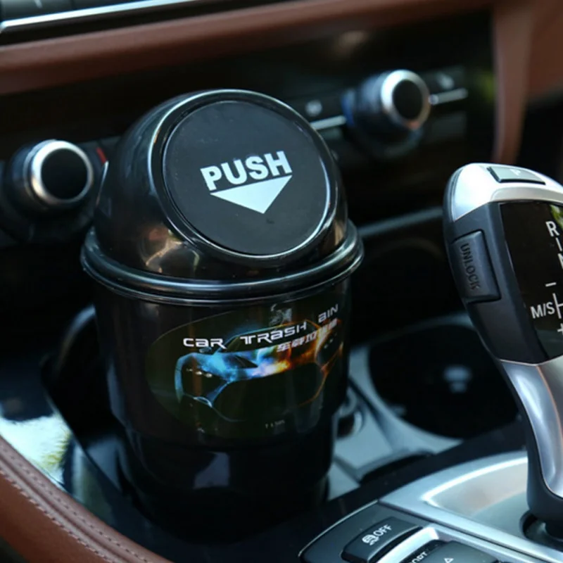Универсальная автомобильная мусорная корзина, автомобильная мини-мусорная банка с крышкой, мусорная Автомобильная корзина для мусора, мусорная коробка, держатель для мусора, хранилище ведер, ведро