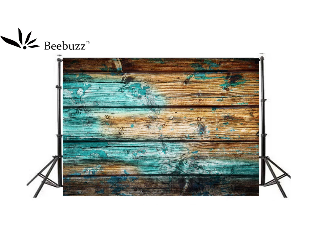 Фон для фотосъемки Beebuzz синие доски украшают фон