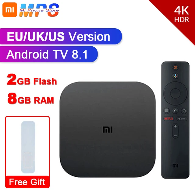 $US $57.99  Original Global Xiaomi Mi TV Box S 4K HDR Android TV 8.1 Ultra HD 2G 8G WIFI Google Cast Netflix IP