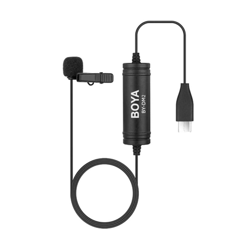 Петличный микрофон BOYA BY-DM2 для SAMSUNG HUAWEI P20 Pro Mate10 9 XIAOMI 8 MEIZU LG OPPO VIVO Google usb type-C