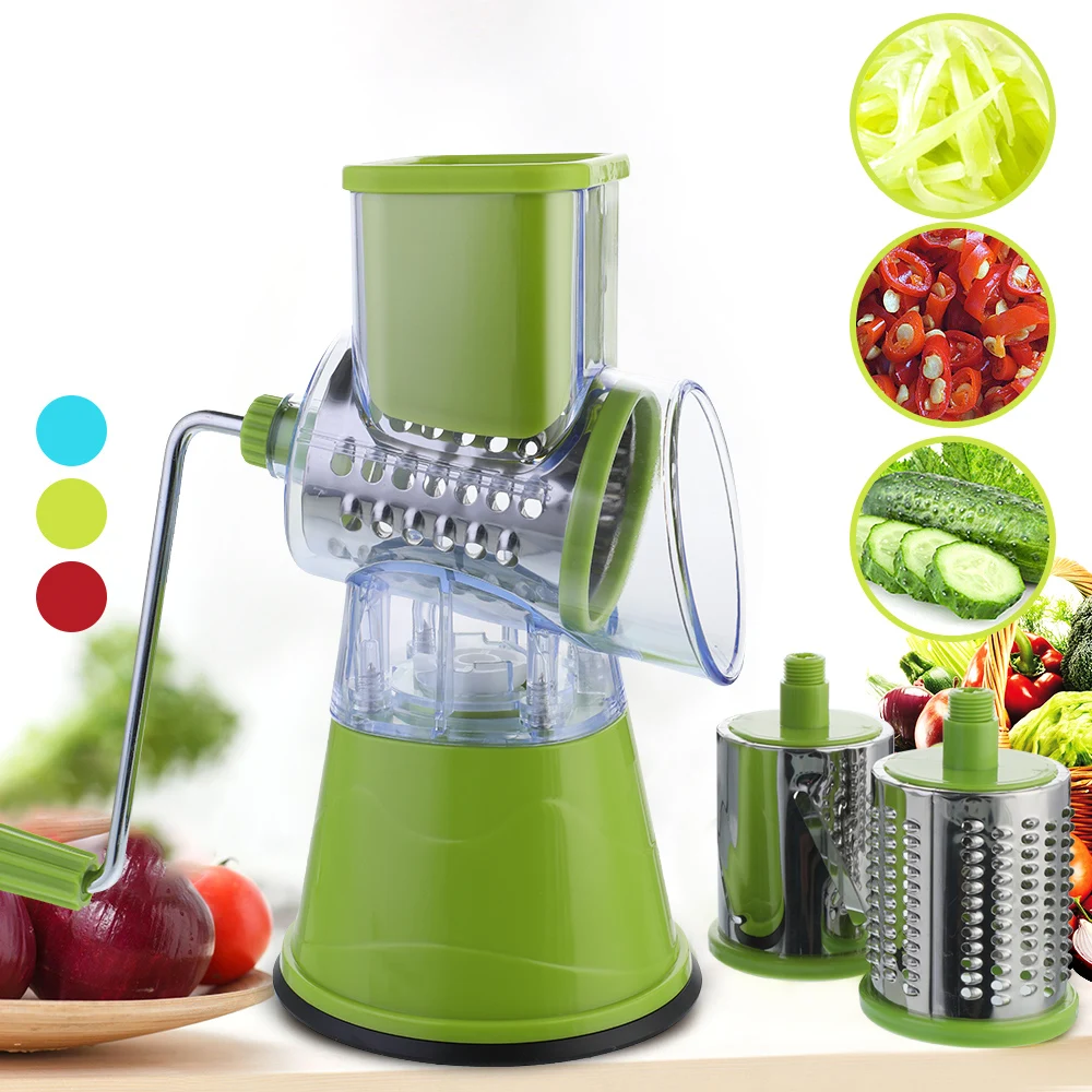 

Manual Vegetable Cutter Slicer Kitchen Accessories Multifunctional Round Mandoline Slicer Potato Cheese Kitchen Gadgets