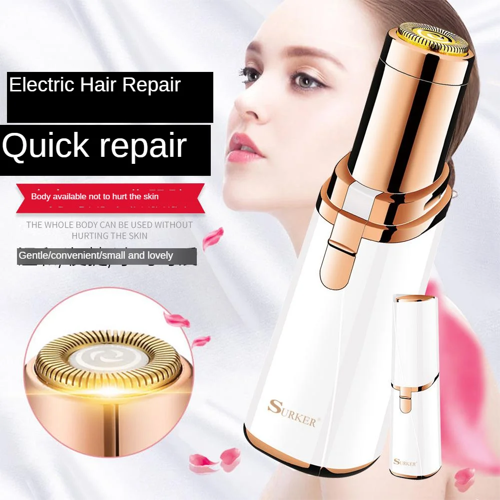 New Products Sk-8006 Hair Removal Device LED Light Design Gentle Removal Of Dry Battery Mini Hair Trimmer