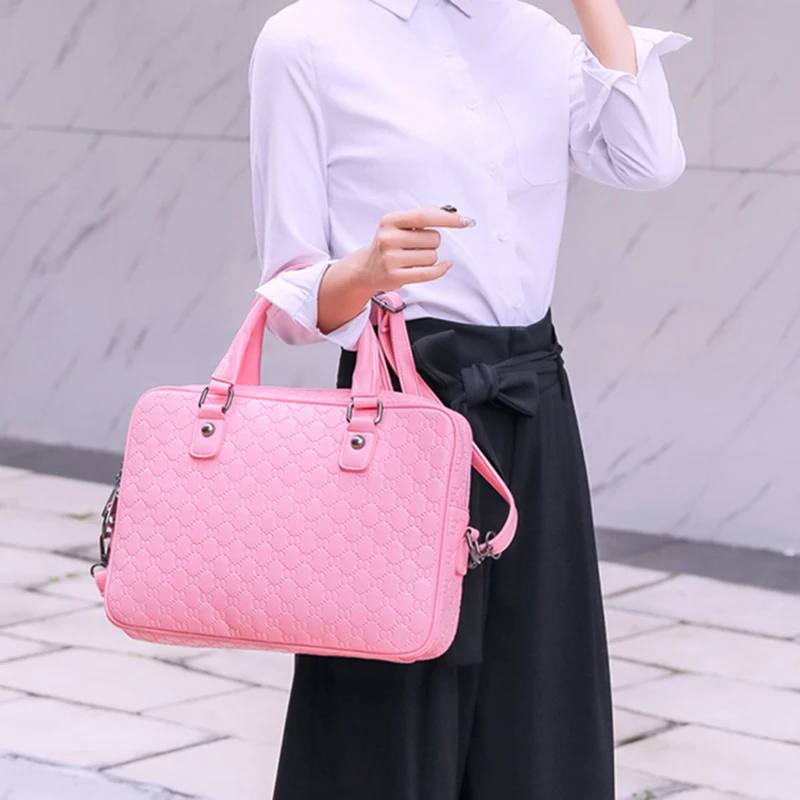 15,6 дюймовый портфель для ноутбука, деловая сумка, Дамская вместительная сумка-мессенджер на плечо, Офисная Портативная сумка для ноутбука