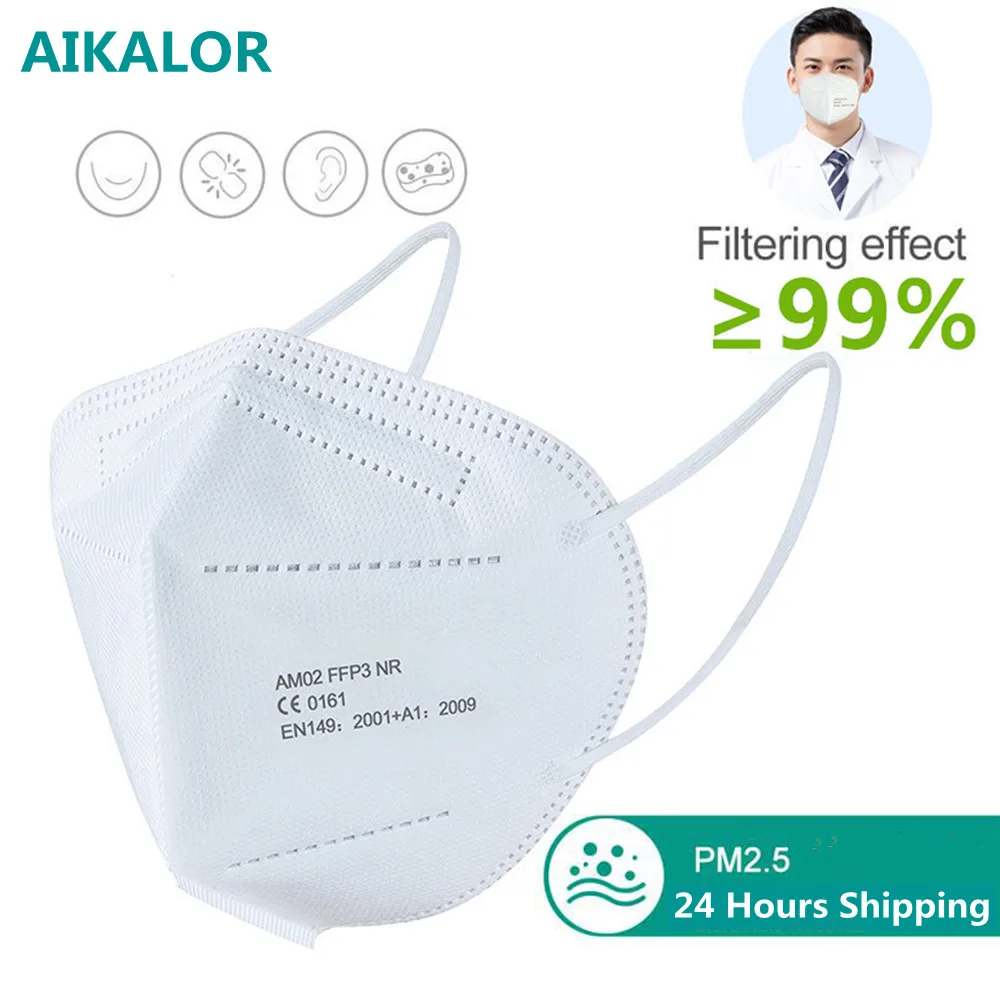 Ffp3mask 50 uds/5 uds máscaras ffp3reutilizable 5 capas 99% FILTRO DE FFP3masks adulto CE certificado cara protectora adultos máscaras