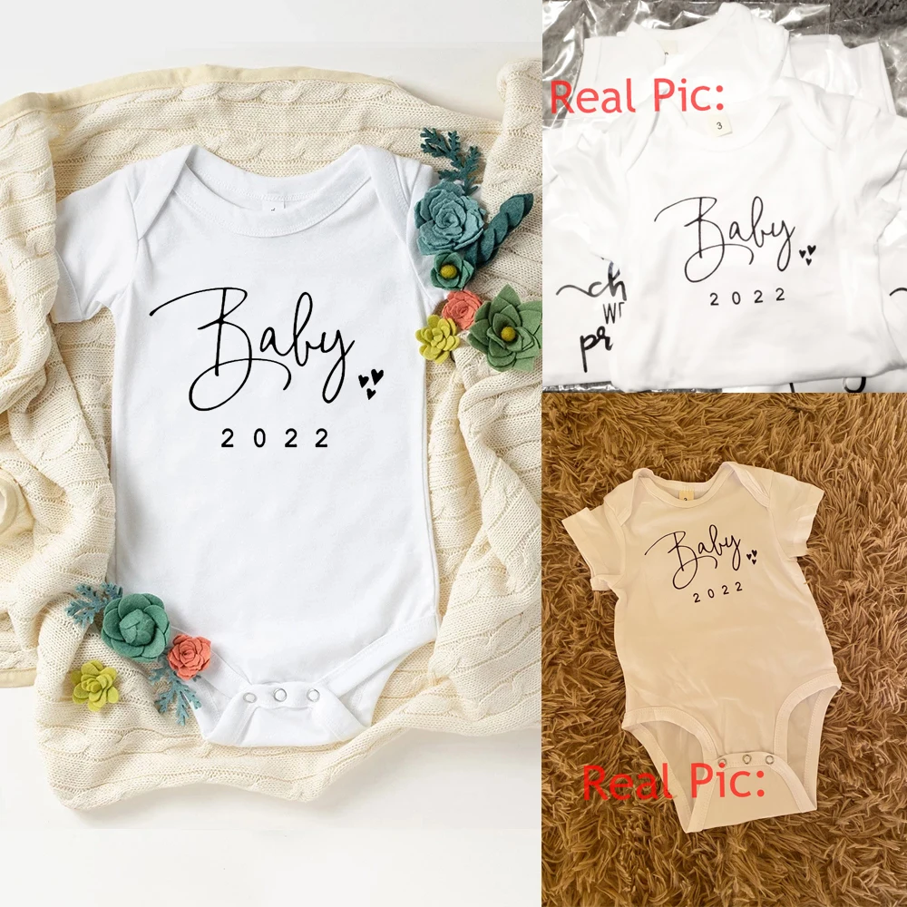Body con estampado sencillo para bebé, Ropa de bebé recién nacido, 2022
