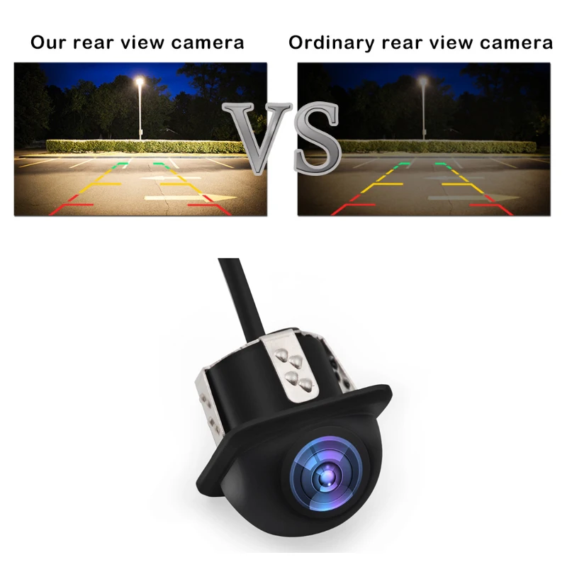 720P HD Waterproof Rear View Camera Car Camera Universal Night Vision Wide Angle 180H Camera Rear/Front View Parking Camera