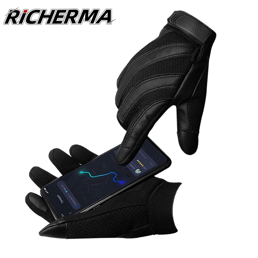 Уличные спортивные зимние мотоциклетные перчатки мужские камуфляжные кожаные Нескользящие перчатки с сенсорным экраном для мотокросса байкерские гоночные