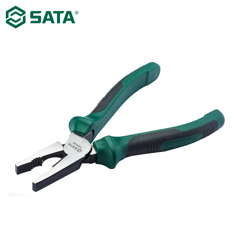 SATA Tool 8'' Wire pliers High Leverage Combination Pliers Cable Stripper Cutter Pliers 72203B